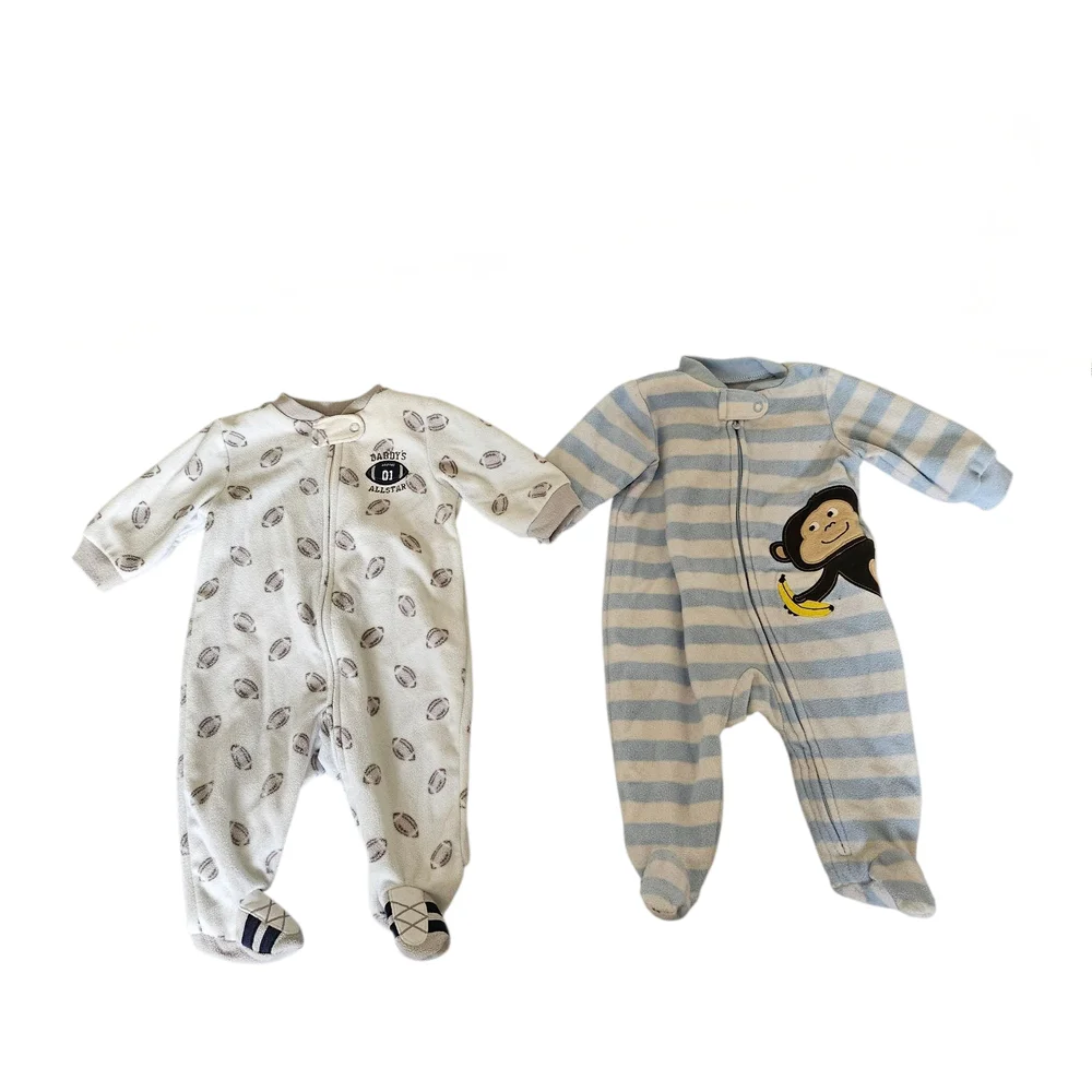 Carter's Footed Sleeper Pajamas, Bundle of 2, Size 3 Mos.